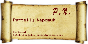 Partelly Nepomuk névjegykártya
